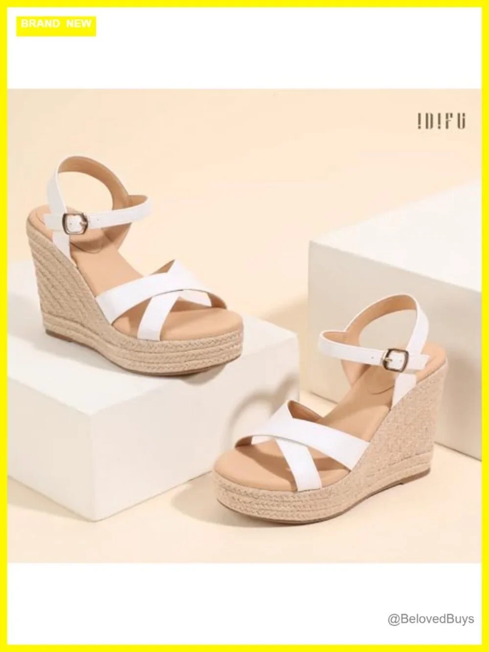 Espadrille Platform Wedge Sandals, Ankle Strap, Open Toe, Comfortable Summer